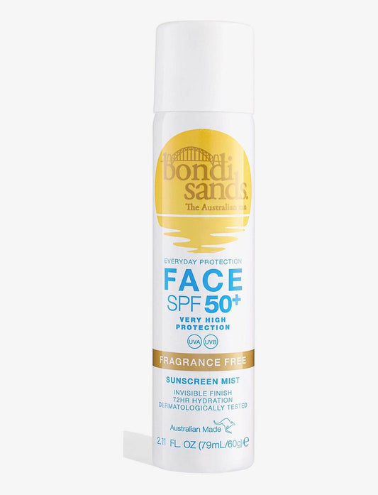 Bondi Sands SPF 50+ Fragrance Free Face Mist  79ml