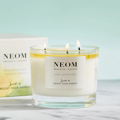 Neom Organics Feel Refreshed Scented 3 Wick Candle