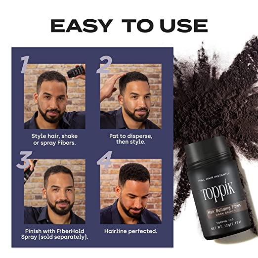 Toppik Hair Fibers Black 55 gm