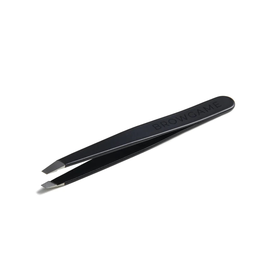 Browgame Signature Tweezer Slanted - Soft Touch - Blackout