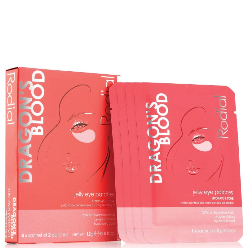 Rodial Dragon Blood Jelly Eye Patches Box Of 4 Sachets