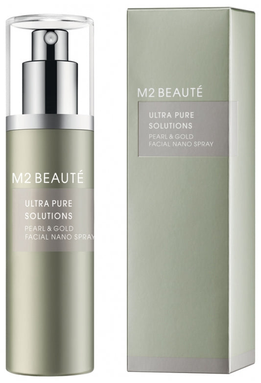 M2 Beaute Ultra Pure Solutions Pearl & Gold Facial Nano Spray 75ml
